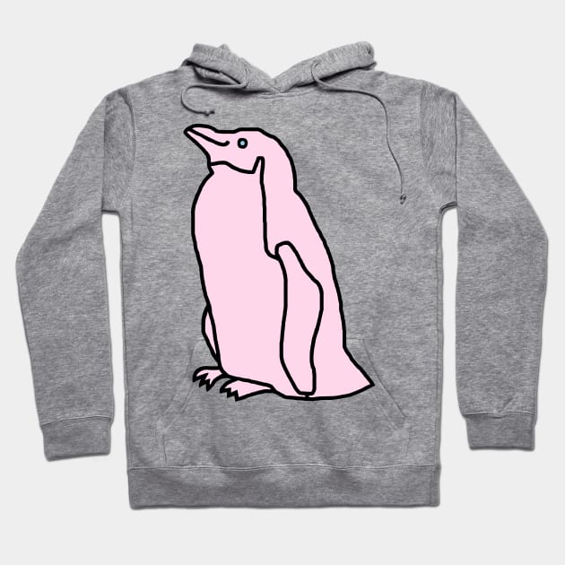 Pink Penguin Hoodie by ellenhenryart